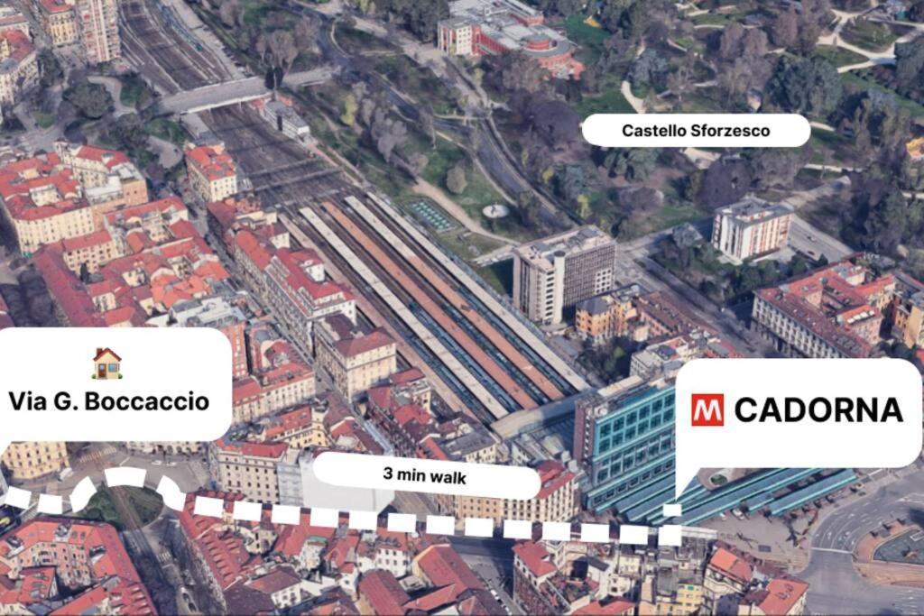 Cadorna Lejlighed Milano Eksteriør billede